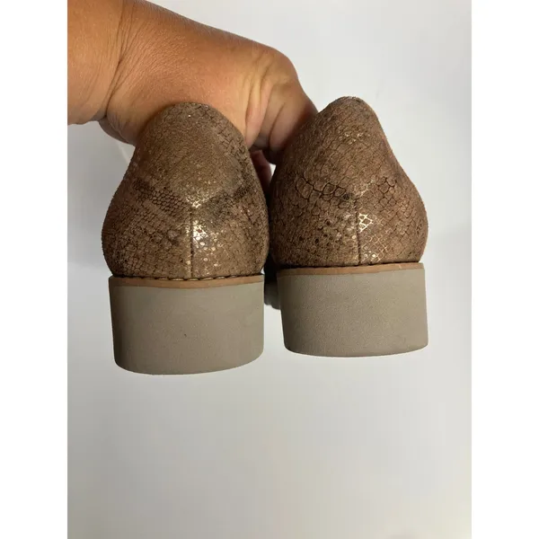 Vionic‎ Kensley Loafers Womens 6.5 Brown Snake Print Good Metallic Lug Sole - Image 5