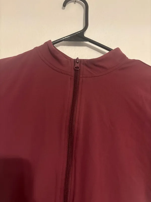Burgundy Athletic Zip - Image 2