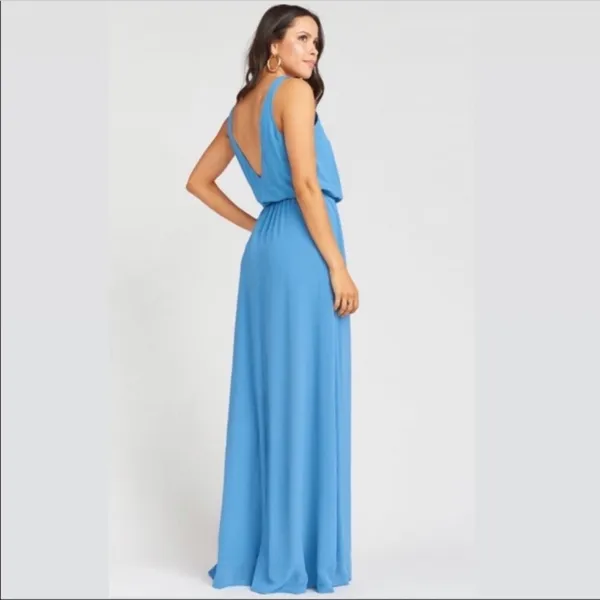 Show Me Your Mumu SMYM Kendall coastal blue maxi dress NEW SMALL - Image 4