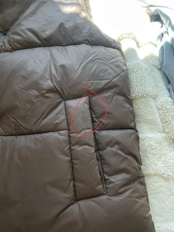 American Eagle Brown Puffer Vest - Image 4