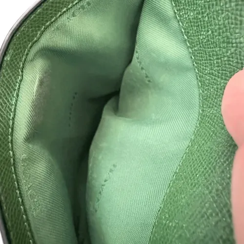 Coach Crossbody‎ Bag Green Pebble Leather Front Pocket Adjustable Strap - Image 10