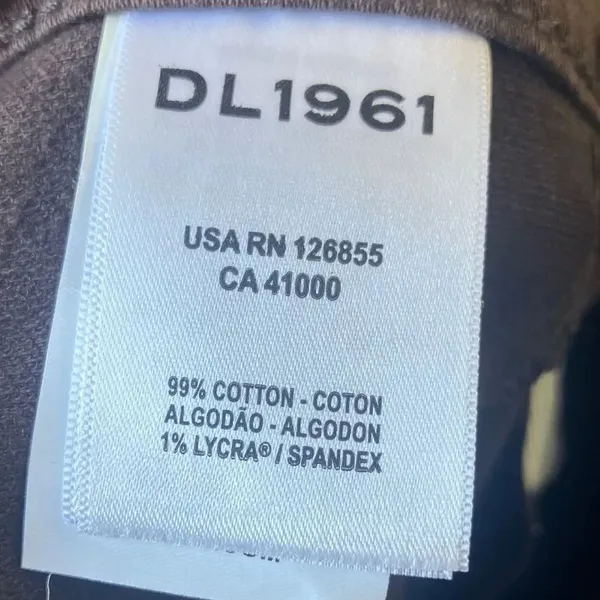 DL1961 ultimate knit Emilie Straight-Leg ultra high rise vintage 31” dark cocoa - Image 11