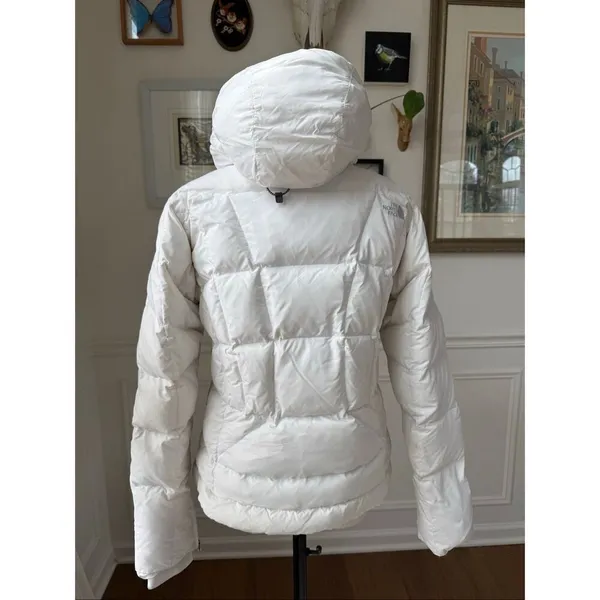 The North Face Tamburello 600 White Puffer Coat Stains M - Image 6