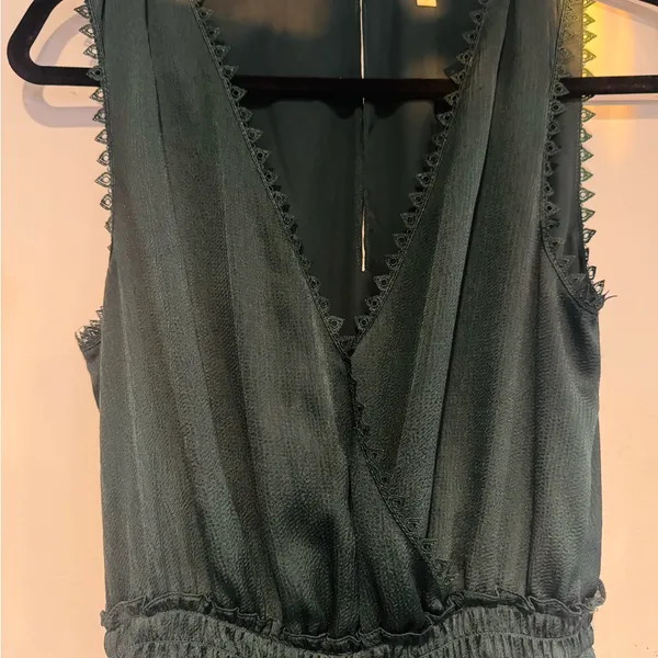 Max Studio Dark Green Sleeveless Maxi Dress - Image 3