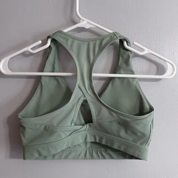 Gymshark Sage‎ Green Sports Bra Size Small - Image 2
