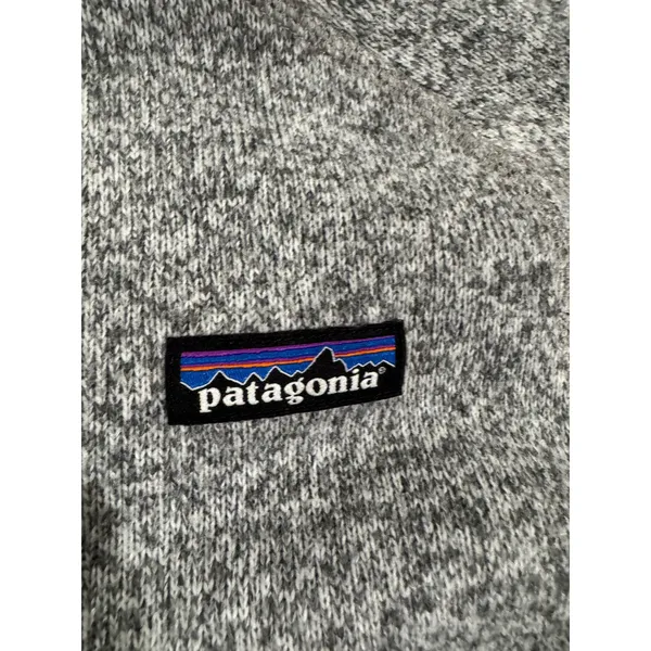 Patagonia Better Sweater DialogTech Logo Gray Quarter Zip‎ Pullover Jacket XS - Image 3