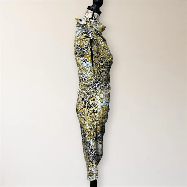 Anthropologie Maya Snakeskin Ruched Sheath Dress S‎ Homecoming Cocktail Party - Image 5