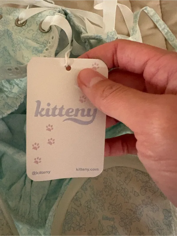 NWT Kitteny Blue Floral Lelette Mini Dress - Image 3