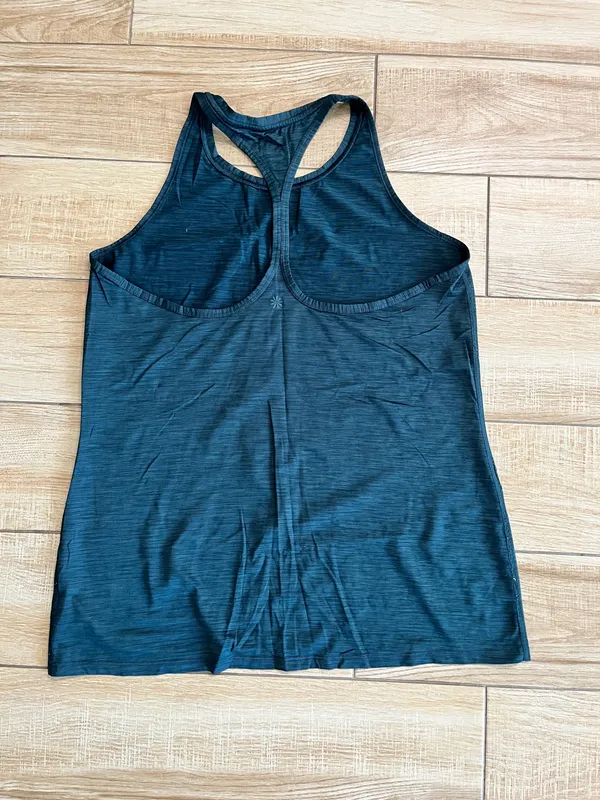 Womens Athleta Blue Racerback Tank - L - Image 3