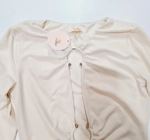 Camila Coelho Reyes Bodysuit in Beige Small - Image 6