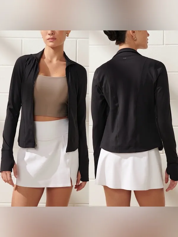 Abercrombie & Fitch YPB sculptLUX Black Jacket M - Image 2