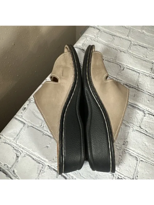 Finn Comfort Jamaika Jamaica Tan Double Strap Slip On Wedge Sandals Womens 37 /7 - Image 5
