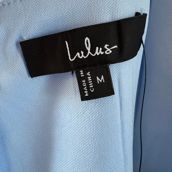 Lulus Light Blue Halter Maxi Dress Bow Sweetheart Formal Gown HD3816A Mens M - Image 10