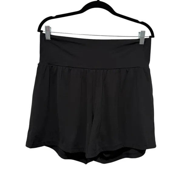 Halara Shorts Womens XL Black High Waisted 5" Back Pocket Running 2 in 1 - Image 3