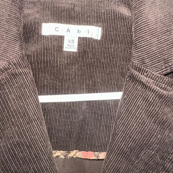 NWOT! CAbi Dark Brown Corduroy Blazer - Image 3