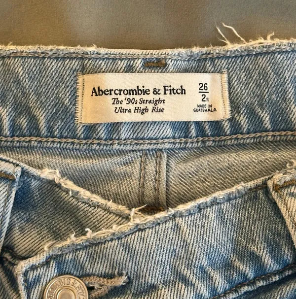 Abercrombie Asymmetrical The 90s Straight Ultra High Rise - Image 8