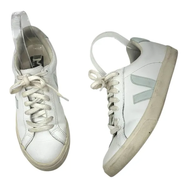 Veja Esplar Leather White Sneakers Size 38 (US 7) - Image 6