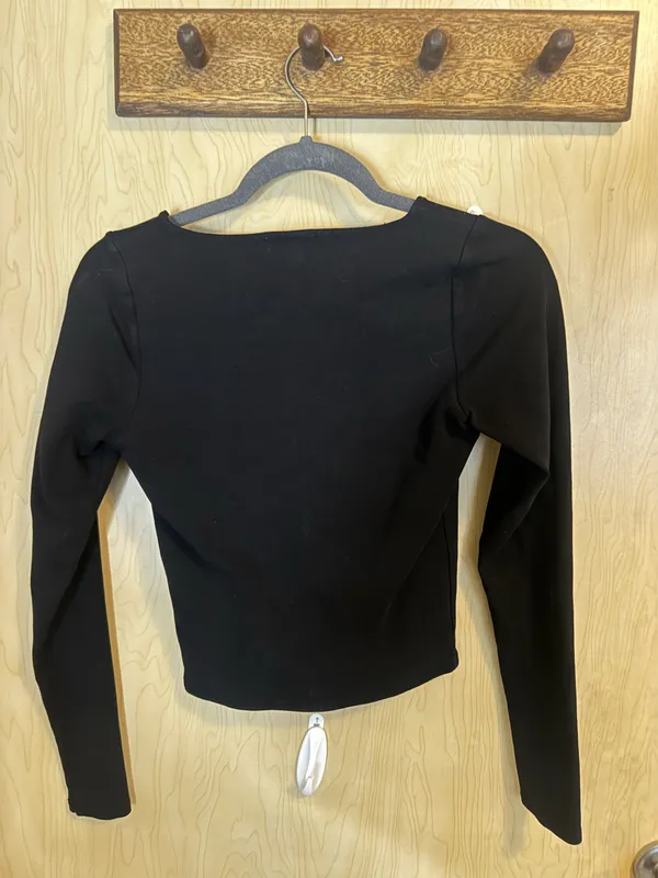 Good American Long Sleeve Top Black - Image 3