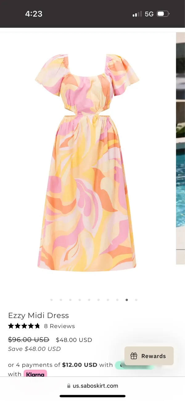 Sabo Skirt Summer Cut Out Midi Dress - Image 6