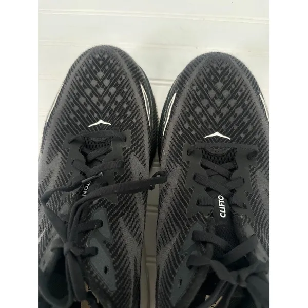 Hoka One One Clifton 9 Womens 11D 11 Wide Black‎ Running Shoes Athletic Sneakers - Image 3