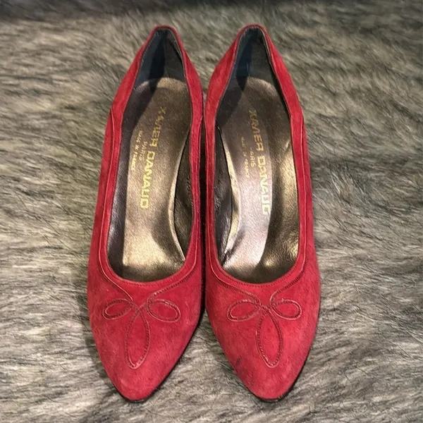 XAVIER DANAUD PARIS Berry Suede‎ - NEW Vintage A11 - Image 4