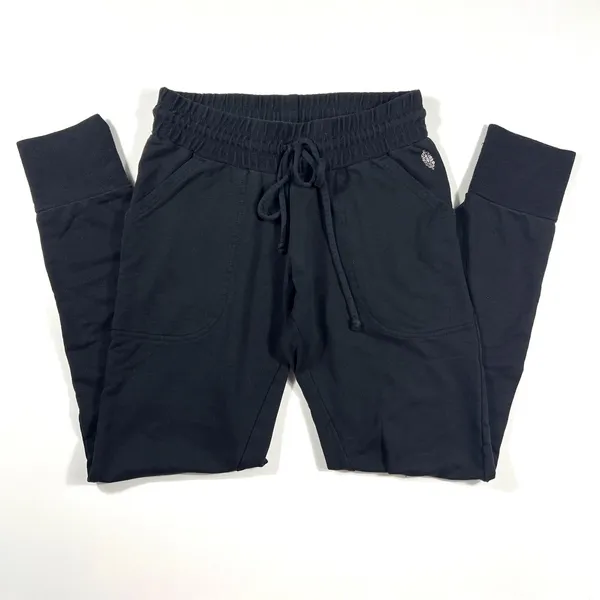 FP Movement Small Sunny Black Skinny Jogger Sweatpants EUC Yoga‎ Gym Loungewear - Image 2