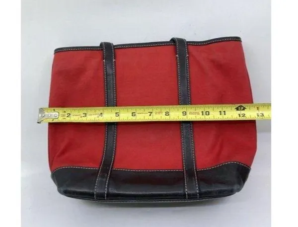 coach large red black nylon shoulder bag - Image 4