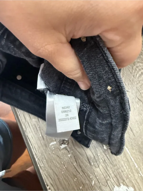 Madewell washed black The Perfect‎ Vintage Wide-Leg Jean size 26 - Image 8