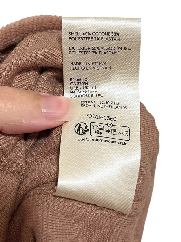 We The Free Preston Velour Pullover Sweatshirt Large Latte - Image 5
