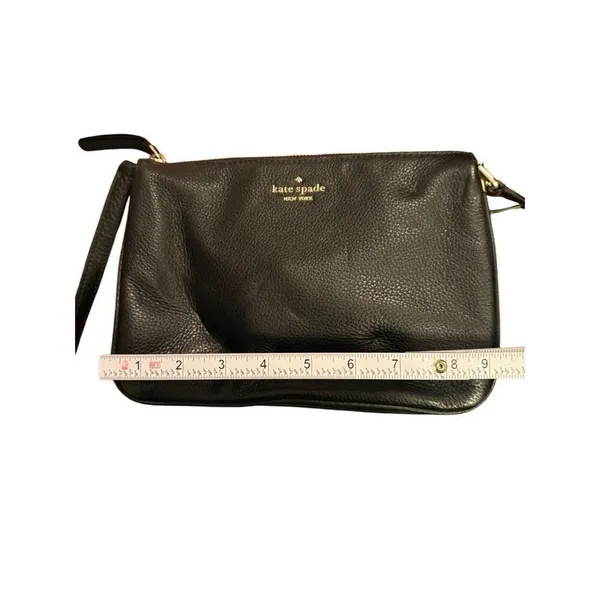Kate Spade Black‎ Pebbled Leather Leila Crossbody Bundle - Image 7