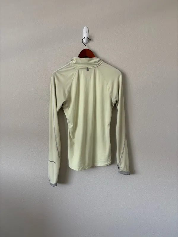 Cream Yellow Nike Running Quarter Zip - Image 6