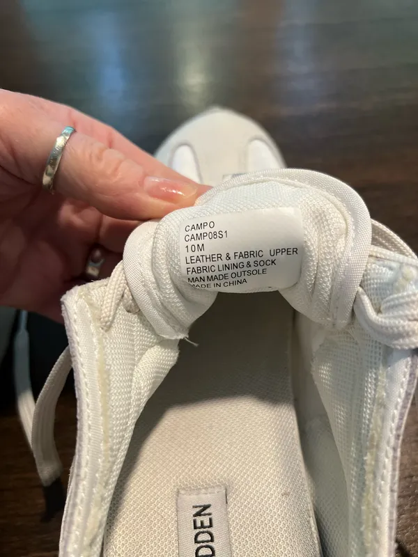 Steve Madden White Sneakers size 10 - Image 5