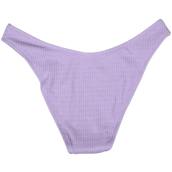 J. Crew Textured curved-waist‎ cheeky bikini bottom Dusty Mauve L NWT - Image 2
