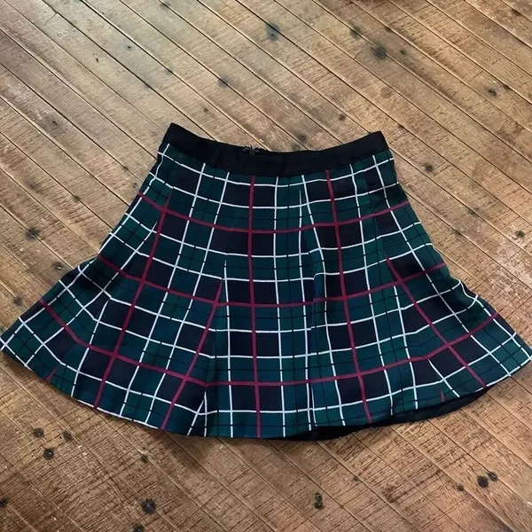 Lovers and Friends tartan kidcore academia S mini skirt - Image 2