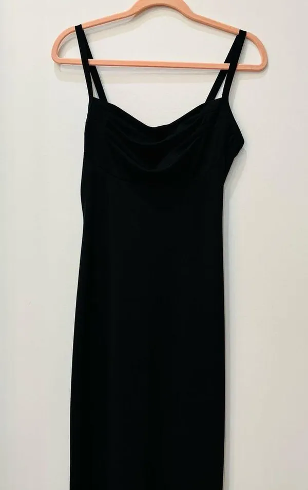 90s vintage retro “All that Jazz” black gown sz small - Image 2
