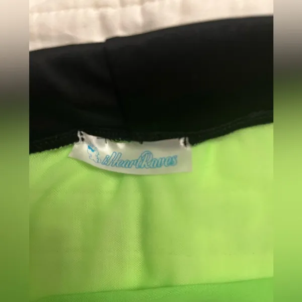 NWOT iheartraves lime green mesh rave bottoms - Image 2