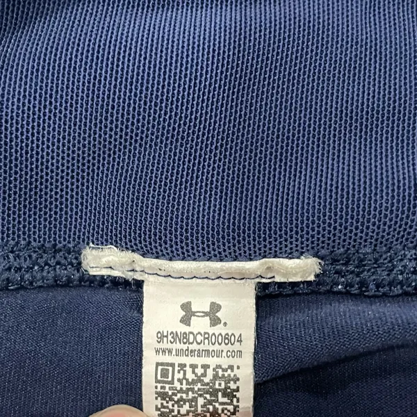Under Armour Mirror Color Block Navy Tonal Capri Leggings XS/ S - Image 3