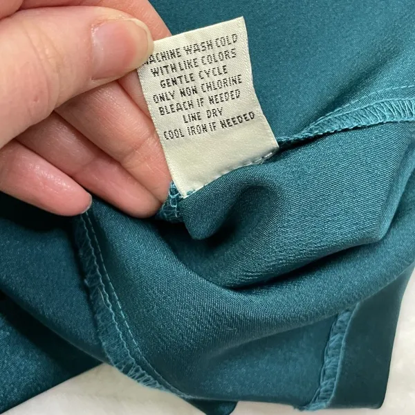 Studio Y from Maurices Green Satin Stretch Dress Size 1 /‎ 2 Small Strapless - Image 6