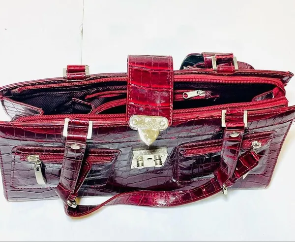 Y2K 2000’s Red Satchel Purse - Image 11