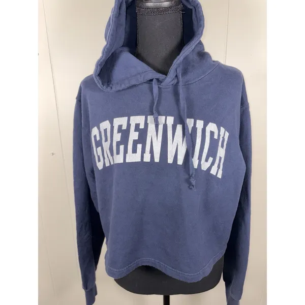 greenwich‎ john galt cropped sweatshirt navy os brandy melvill - Image 2
