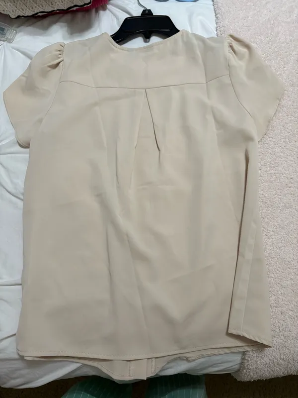 Cream blouse Tan - Image 2