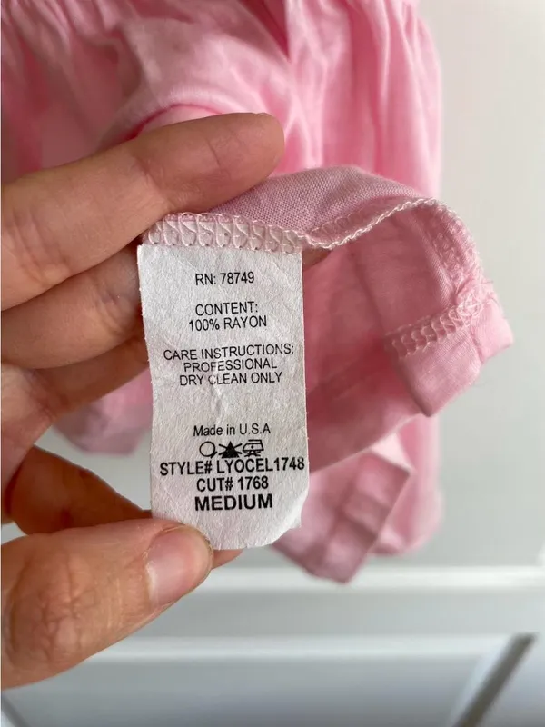 Vintage Wet Seal Y2K Pink Babydoll Smocked Top Size M Made In USA Slightly Sheer - Image 5