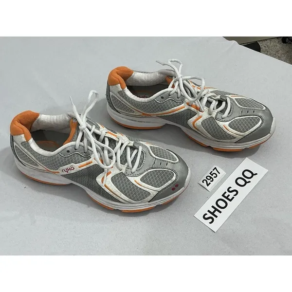 Womans Ryka Ortholite Comfort Foam Soles 7.5 Multicolor Mesh Lace Up Sneakers - Image 2