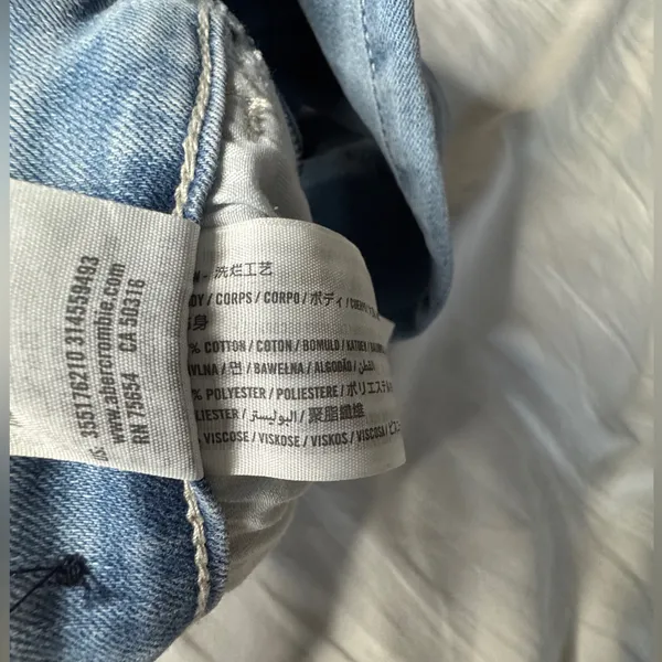 Hollister High Rise Flare Split Hem Medium Wash Jeans Y2K Women’s Size 24 L 29 - Image 7