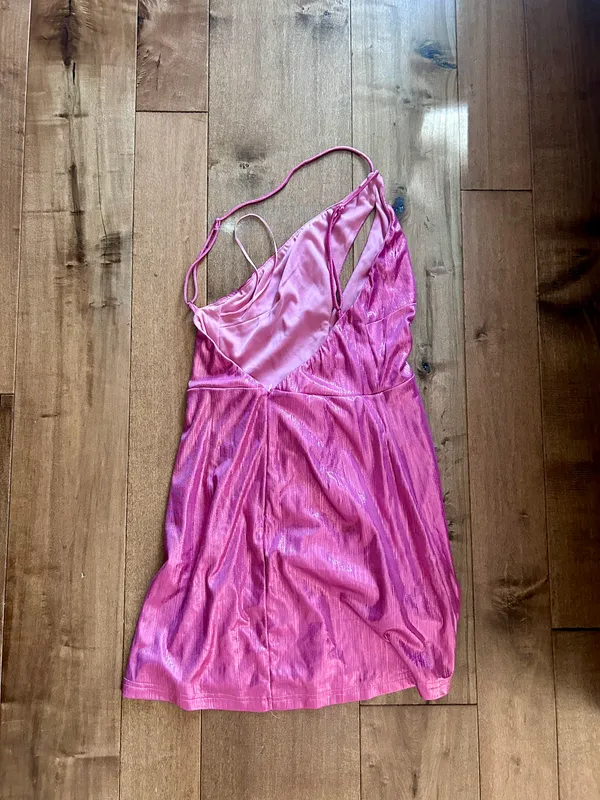 Super down Pink Mini Dress  - Image 3