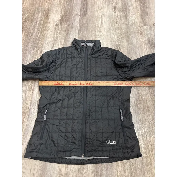 Stio Womens Azura Insulated Jacket Gray Black Quilted Primaloft Puffer Medium - Image 6