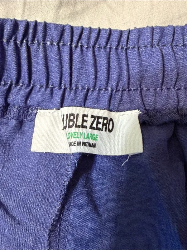 Double Zero Wide Leg Pants in Periwinkle Blue - Image 5
