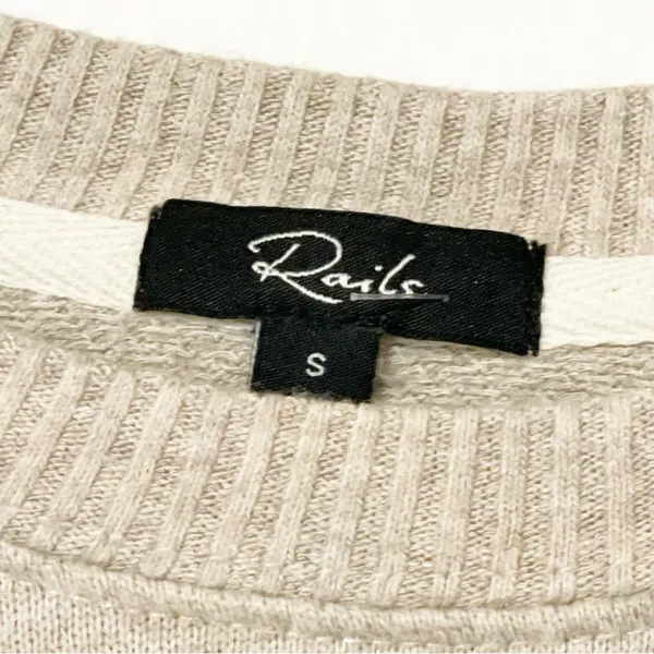 Rails Womens Size Small Ramona Embroidered‎ Star Sweater Heather Brown - Image 3