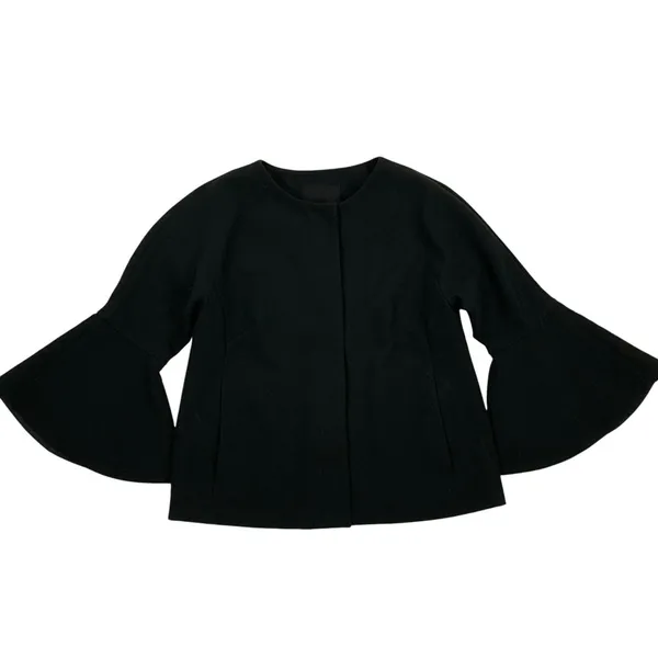 Banana Republic Blazer 0 Black Bell Sleeve Career Workwear Chic - Image 2