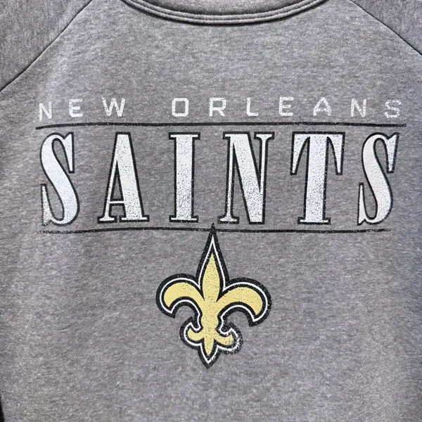 NFL Team Apparel New Orleans Saints‎ Womens XL Pullover Crew Neck Sweatshirt NWT - Image 2